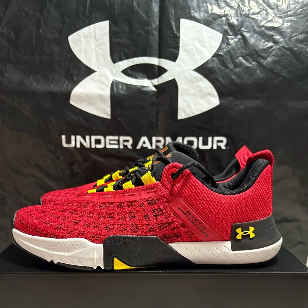Under Armour Men's TriBase Reign 5 Training Shoes Red athletic sneakers  3026909